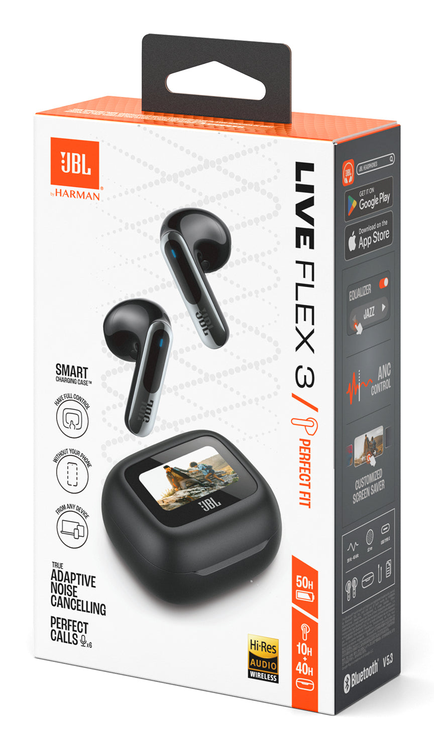 Auriculares JBL Live Flex 3 TWS Negro - Guatemala