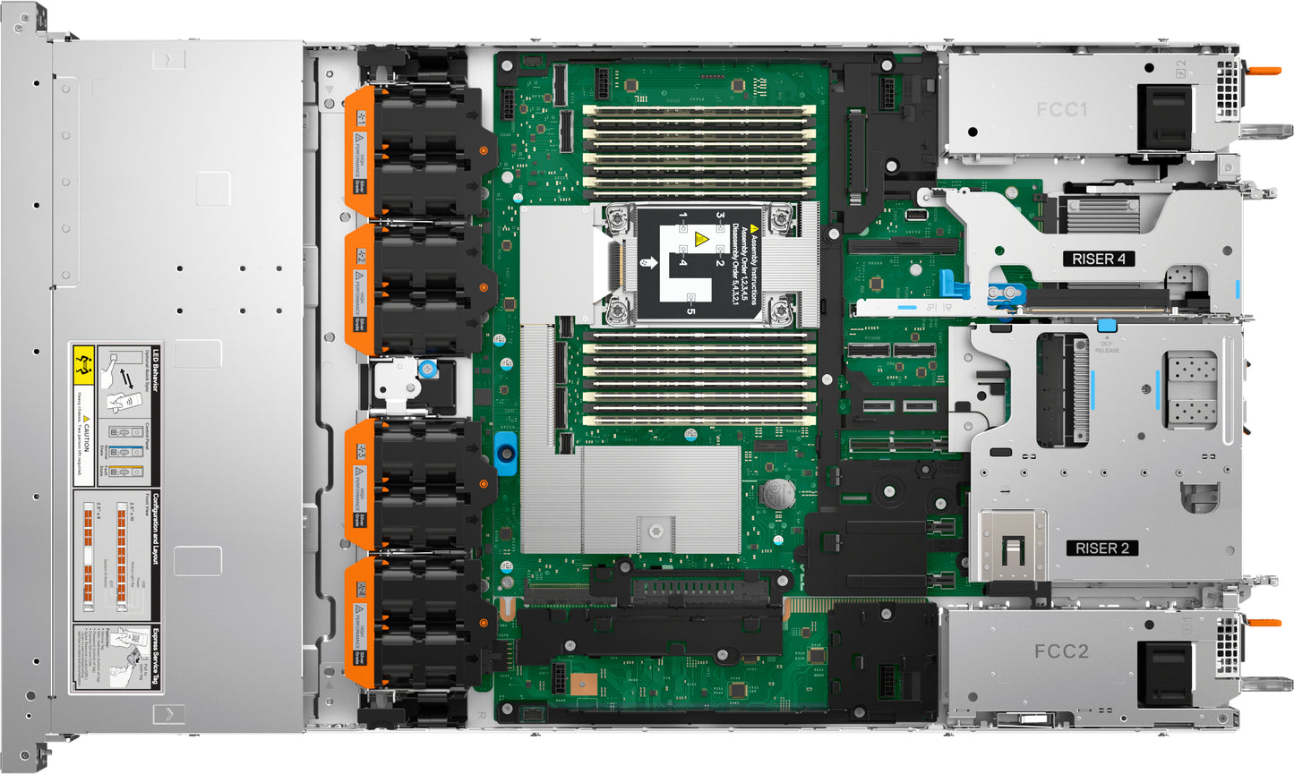 Dell - Server - Rack-mountable - Intel Xeon 6505P - DDR5 SDRAM - 480 GB Hard Drive Capacity - R470 Guatemala