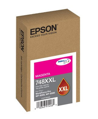 Epson 748XXL - XL - magenta - original - blíster con alarmas de RF/acústica - cartucho de tinta - para WorkForce Pro WF-6090 WF-6590 WF-8090 WF-8090 D3TWC WF-8590 WF-8590 D3TWFC Guatemala