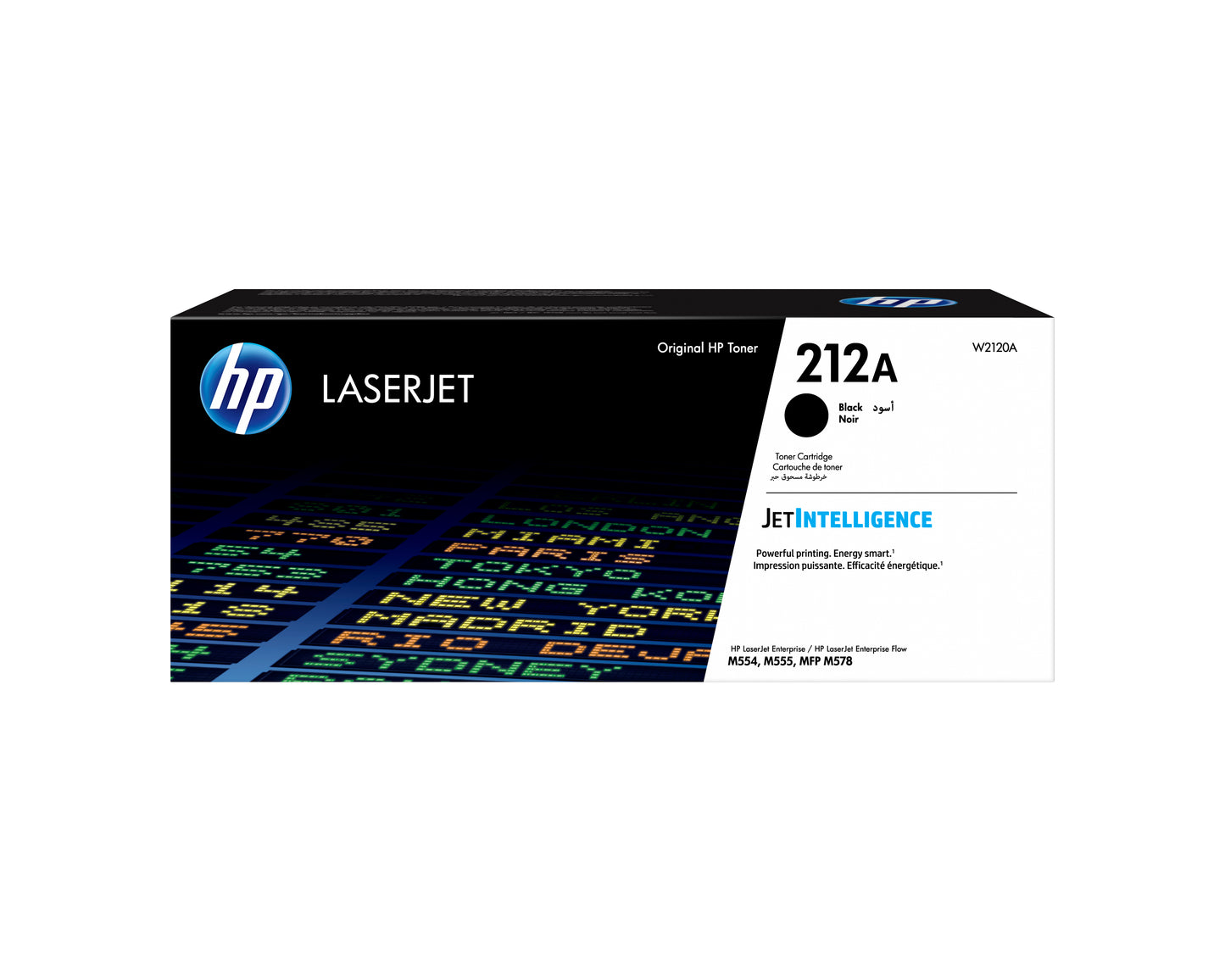 HP 212A - Negro - original - LaserJet - cartucho de tóner (W2120A) - para Color LaserJet Enterprise M555, MFP M578; LaserJet Enterprise Flow MFP M578 Guatemala