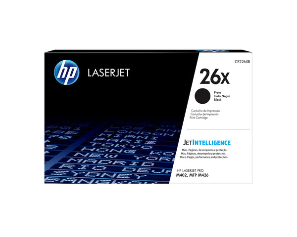 HP 26X - Alto rendimiento - negro - original - LaserJet - cartucho de tóner (CF226X) - para LaserJet Pro M402, MFP M426 Guatemala