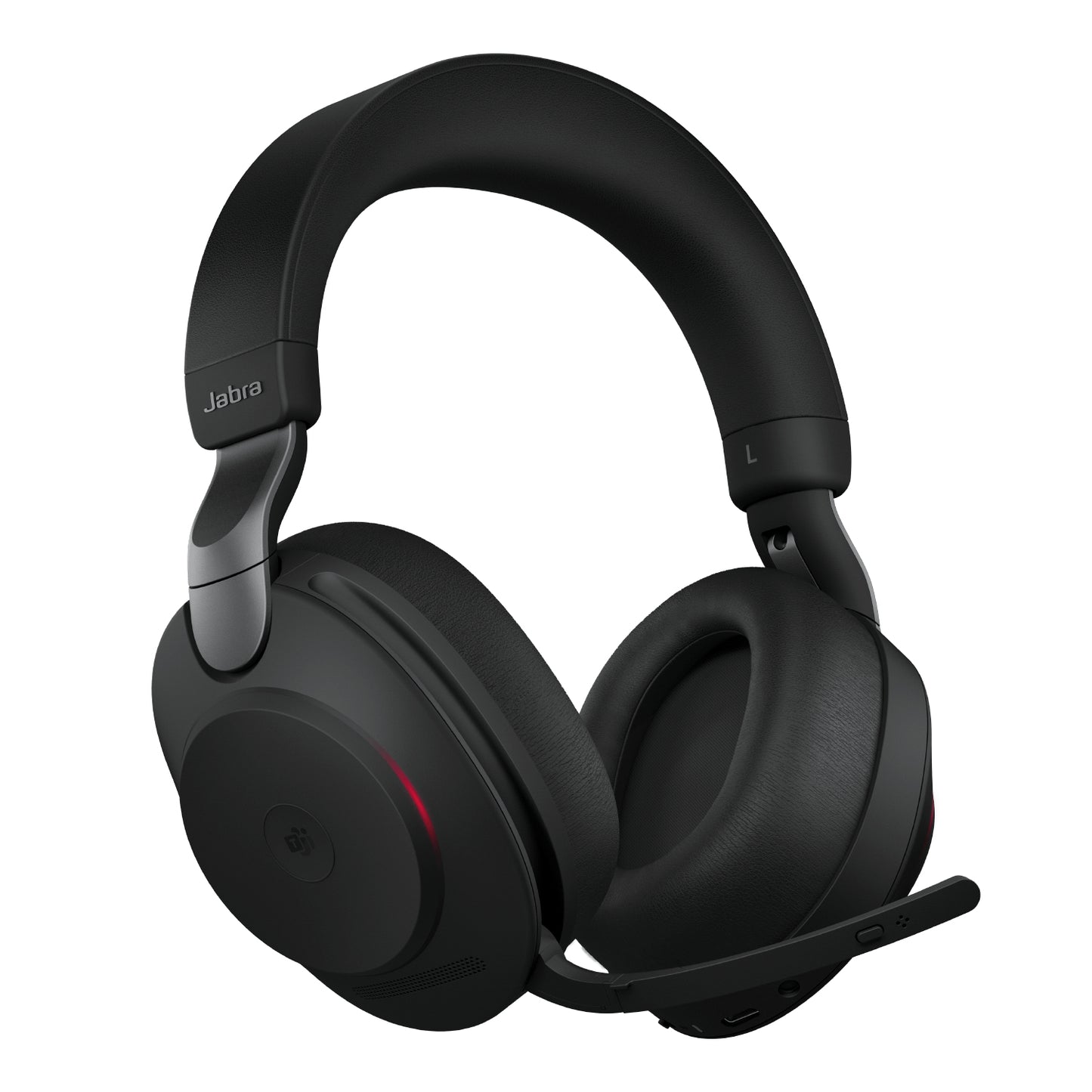 Jabra Evolve2 85 MS Stereo - Auricular - tamaño completo - Bluetooth - inalámbrico cableado - cancelación de sonido activo - conector de 35 mm - aislamiento de ruido - negro - Certificado para Equipos de Microsoft Guatemala