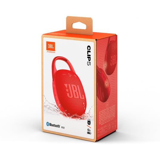 JBL Clip 5 - Speaker - for portable use - wireless - Bluetooth - App-controlled - 7 Watt - red Guatemala