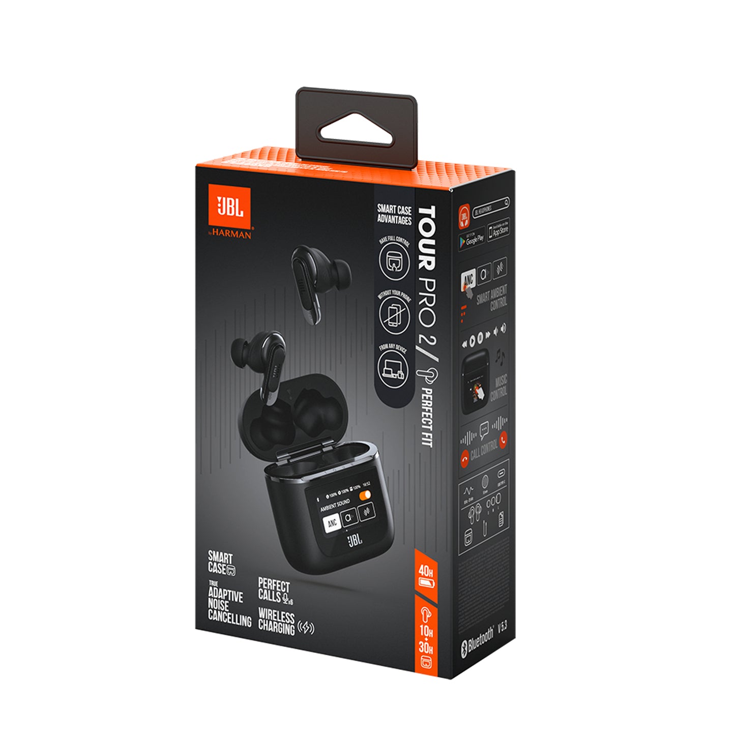 JBL Tour Pro 2 - Auriculares inalámbricos con micro - en oreja - Bluetooth - cancelación de sonido activo - negro Guatemala
