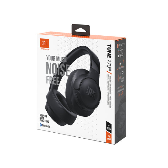 JBL TUNE 770NC - Headphones with mic - full size - Bluetooth - wireless, wired - active noise canceling - 3.5 mm jack - black Guatemala
