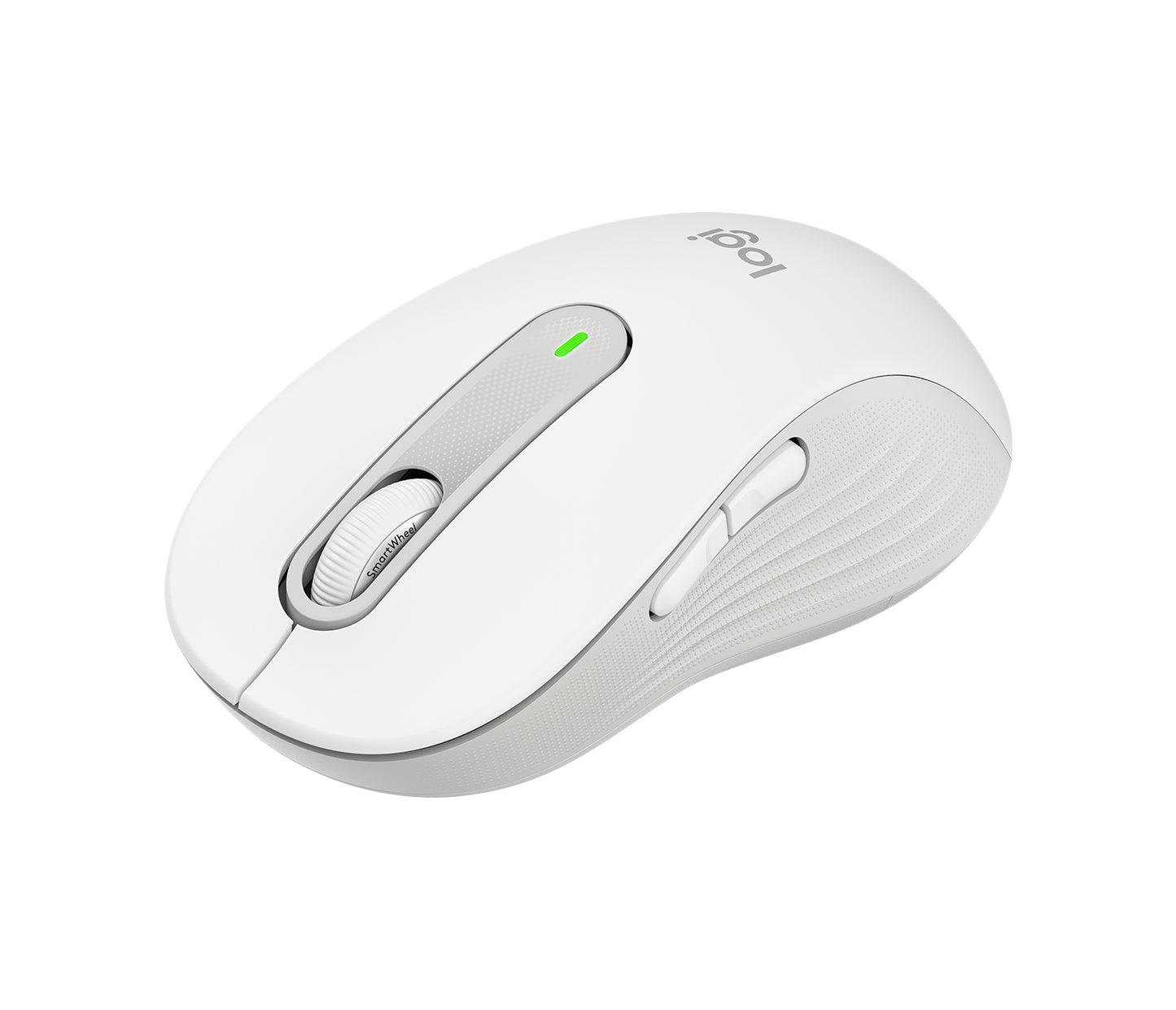 Logitech Signature M650 L - Ratón - tamaño grande - óptico - 5 botones - inalámbrico - Bluetooth 2.4 GHz - receptor de USB Logitech Logi Bolt - blanco hueso Guatemala