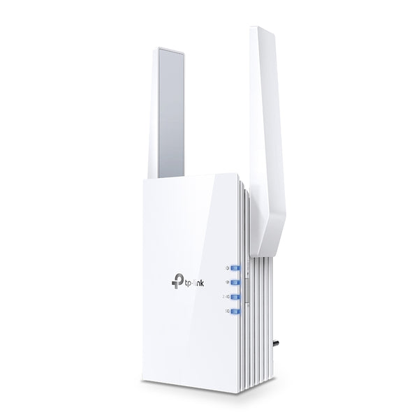 TP-Link RE505X - AX1500 Wi-Fi 6 Range Extender - Speed 300Mbps at 2.4GHz + 867Mbps at 5GHz-2 × External Antennas - 1 × 10/100Mbps Port - Wall Plugged Guatemala