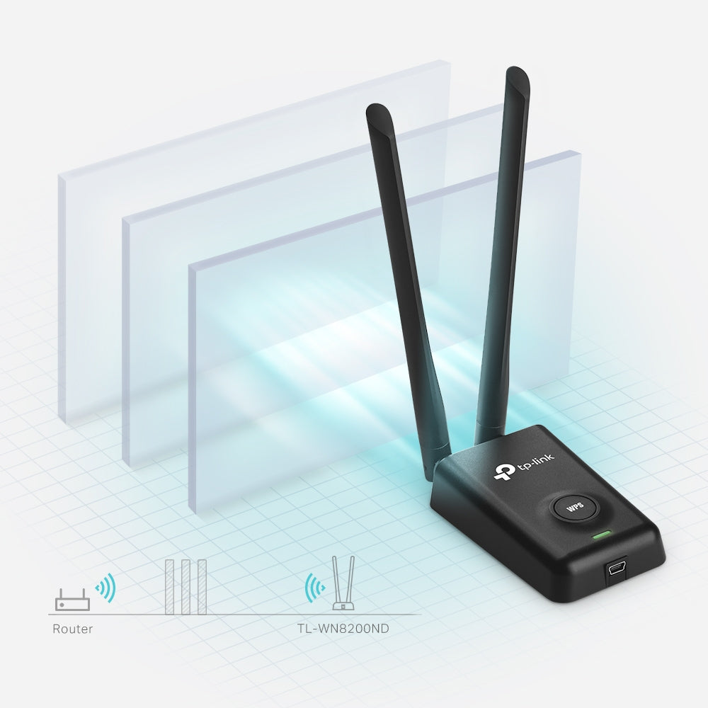 TP-Link TL-WN8200ND - Adaptador de red - USB - 802.11b/g/n Guatemala