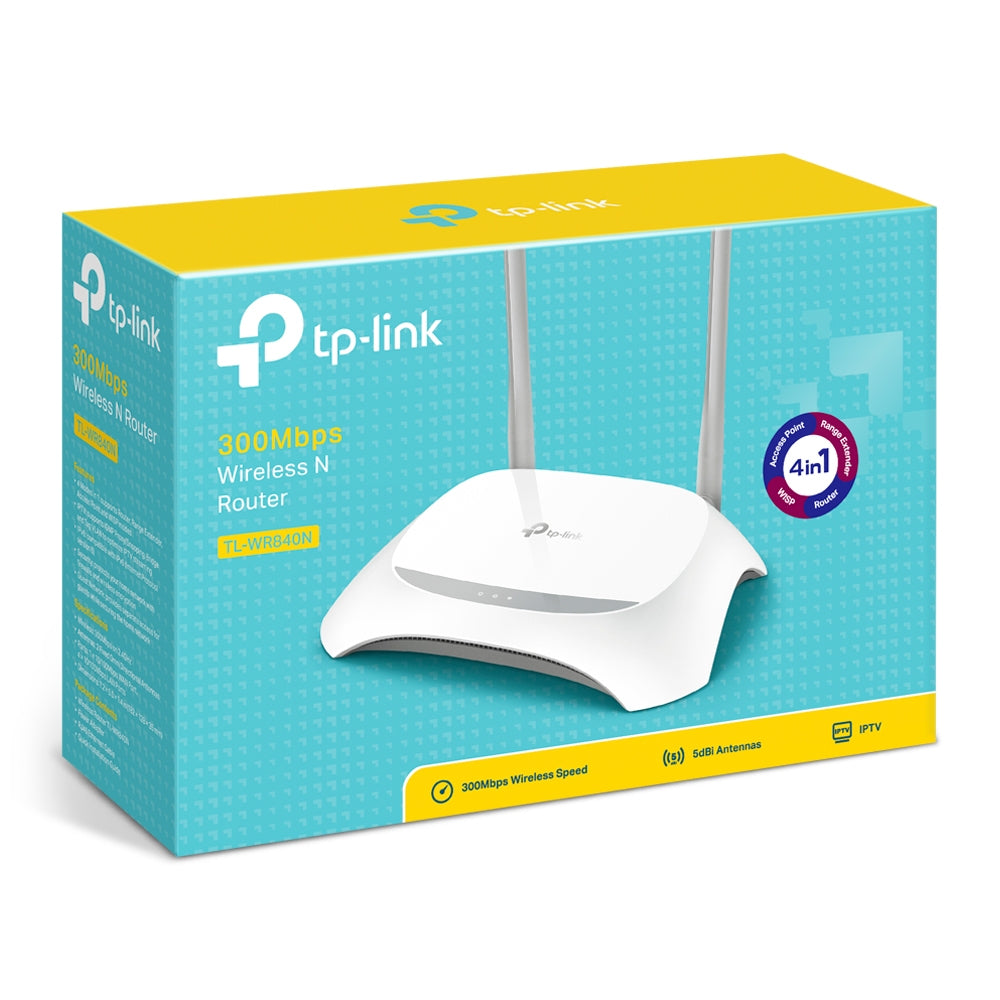 TP-LINK TL-WR840N - Enrutador inalámbrico conmutador de 4 puertos 24 GHz Guatemala