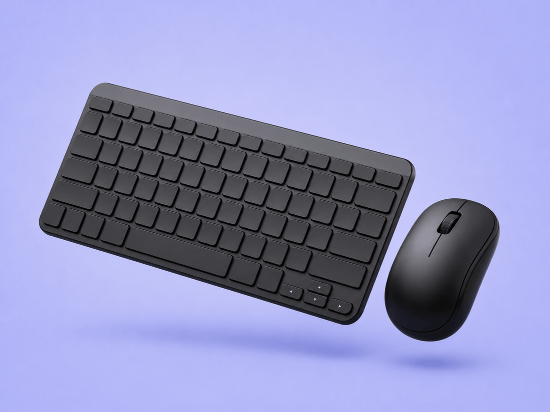 Teclado y mouse ergonómicos para trabajar cómodamente