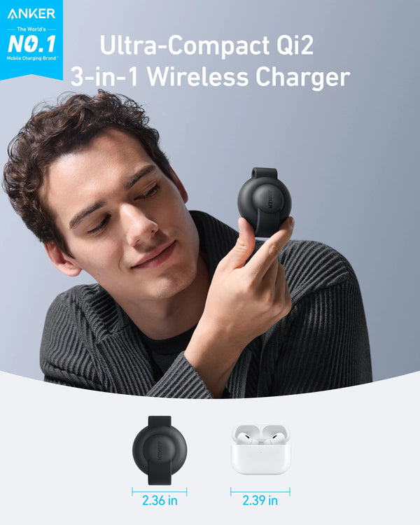 Anker - Battery charger - Lithium - For Universal - MagGo Wireless Charging Stati