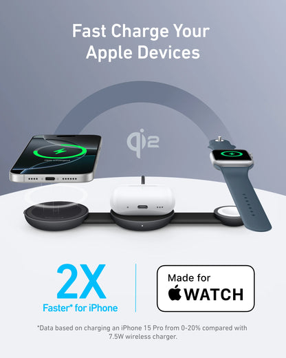 Anker - Battery charger - Lithium - For Universal - MagGo Wireless Charging Stati