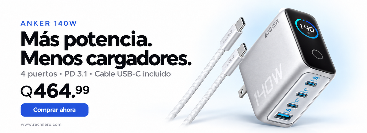Mas potencia, menos cargadores