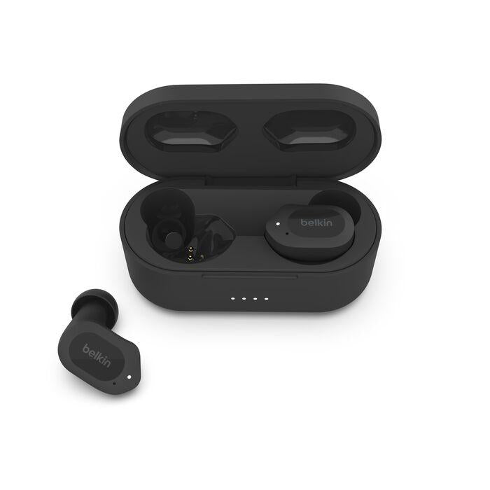 Belkin SoundForm Play - True wireless earphones with mic - in-ear - Bluetooth - active noise canceling - midnight