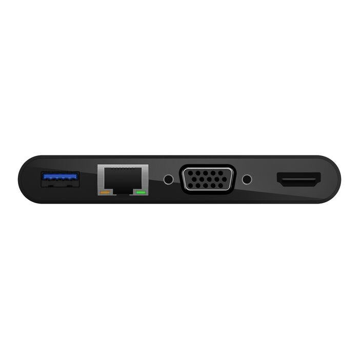 Belkin - Multimedia and charge adapter - USB-C - VGA, HDMI - 1GbE