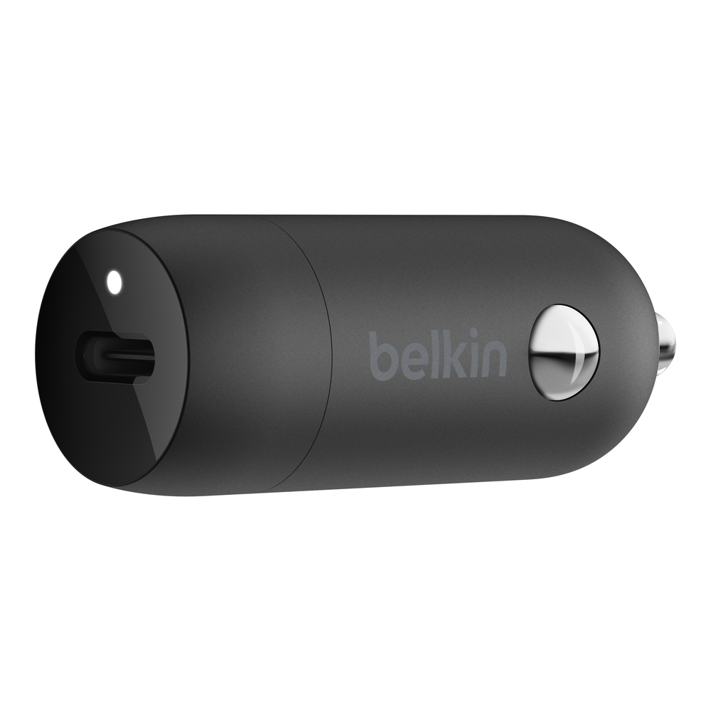 Belkin - Adaptador de corriente para el coche - 20 vatios - Fast Charge (24 pin USB-C) - negro Guatemala