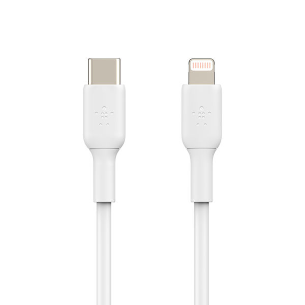Belkin BoostCharge - Cable Lightning - 24 pin USB-C macho a Lightning macho - 1 m - blanco - suministro de potencia USB (18W) Guatemala