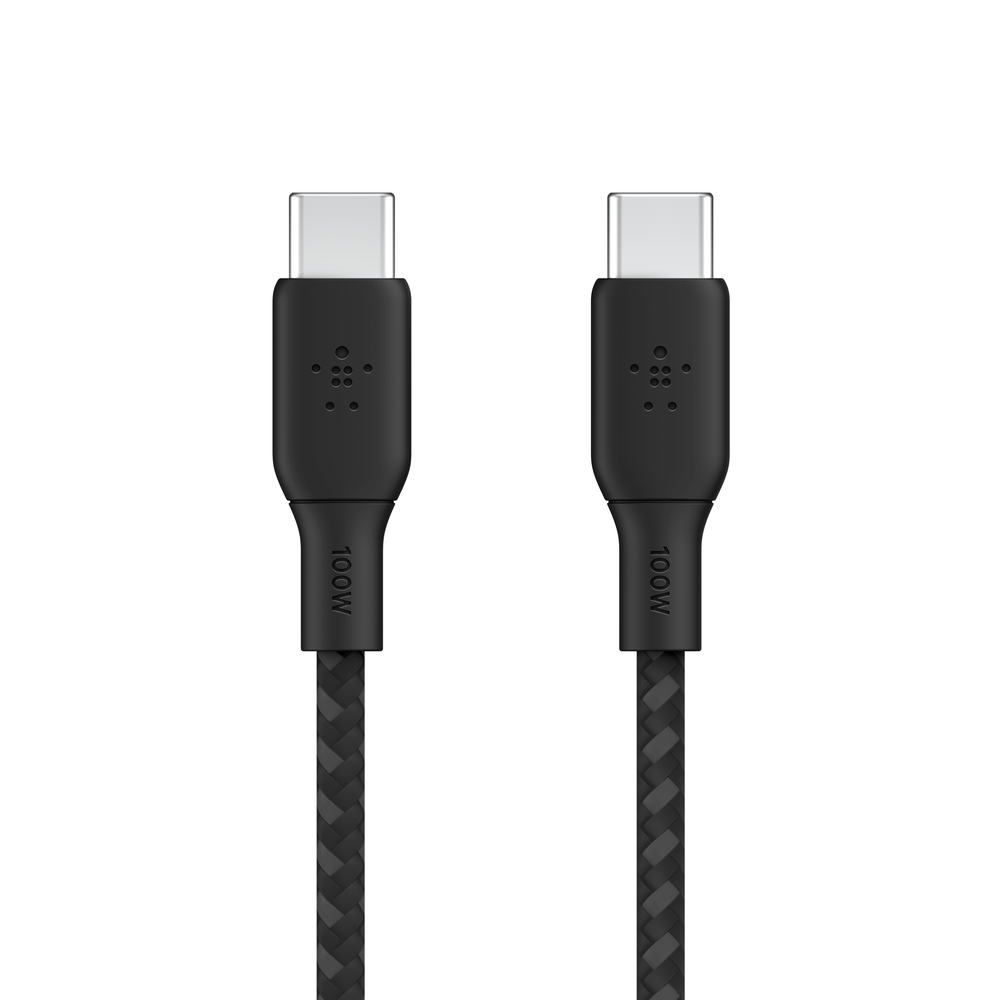 Belkin BoostCharge - Cable USB - 24 pin USB-C (M) a 24 pin USB-C (M) - 2 m - negro - para Apple 10.9-inch iPad Air Google Pixel 4a 5 6 Samsung Galaxy Note20 S21 S21 5G S22 Guatemala