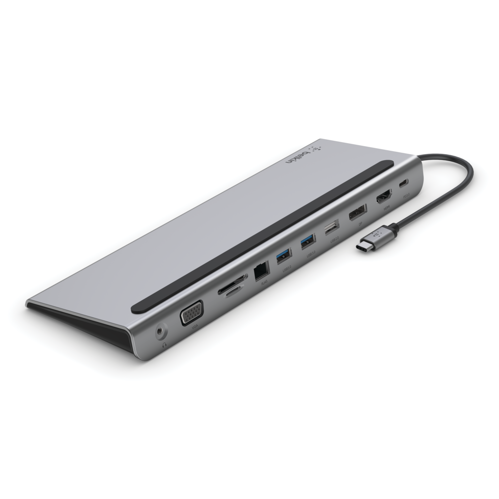 Belkin CONNECT 11-in-1 - Soporte multipuerto - USB-C - VGA, HDMI, DP - 1GbE Guatemala