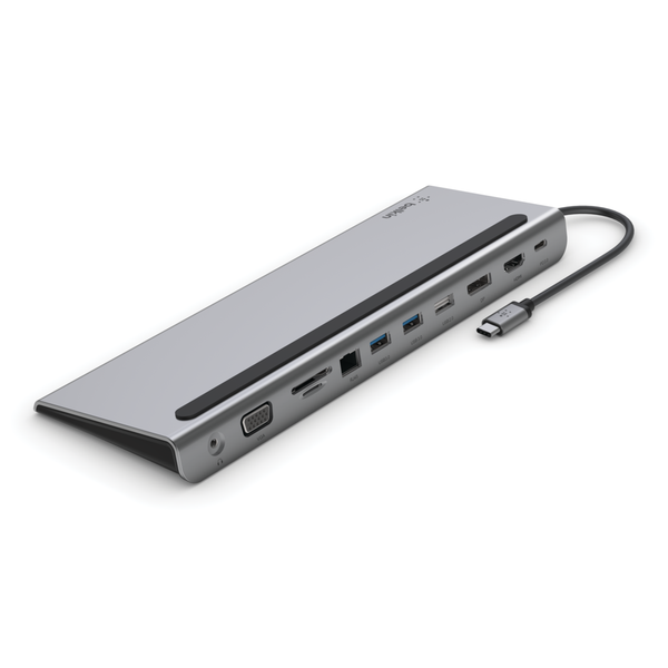 Belkin CONNECT 11-in-1 - Soporte multipuerto - USB-C - VGA, HDMI, DP - 1GbE Guatemala
