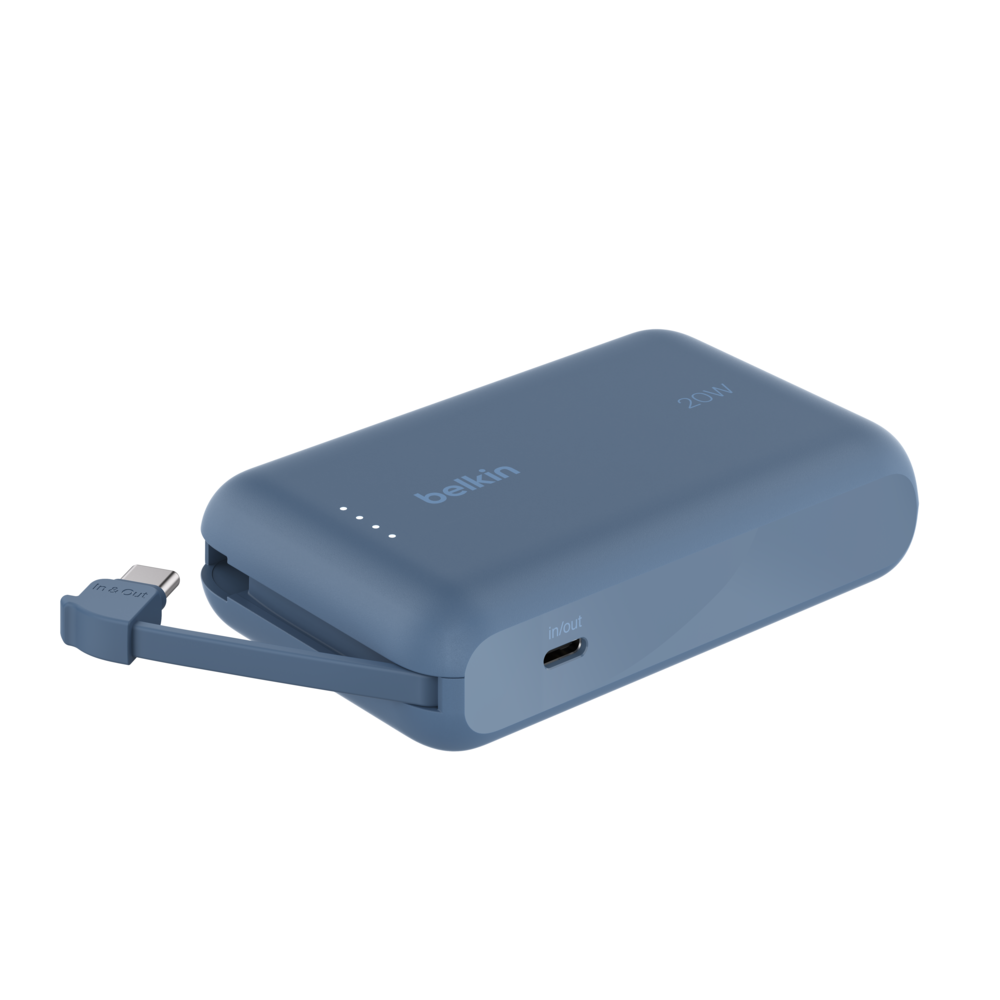 Belkin - Power bank - Lithium ion - Para iPhone 15 - with 20W PD + Integrated USB-C Guatemala