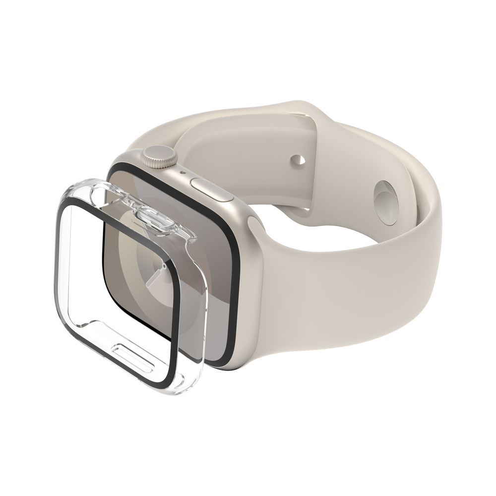 Belkin SCREENFORCE - Tapa protectora para reloj inteligente - curvada templada, 2 en 1 - policarbonato, vidrio templado - transparente Guatemala