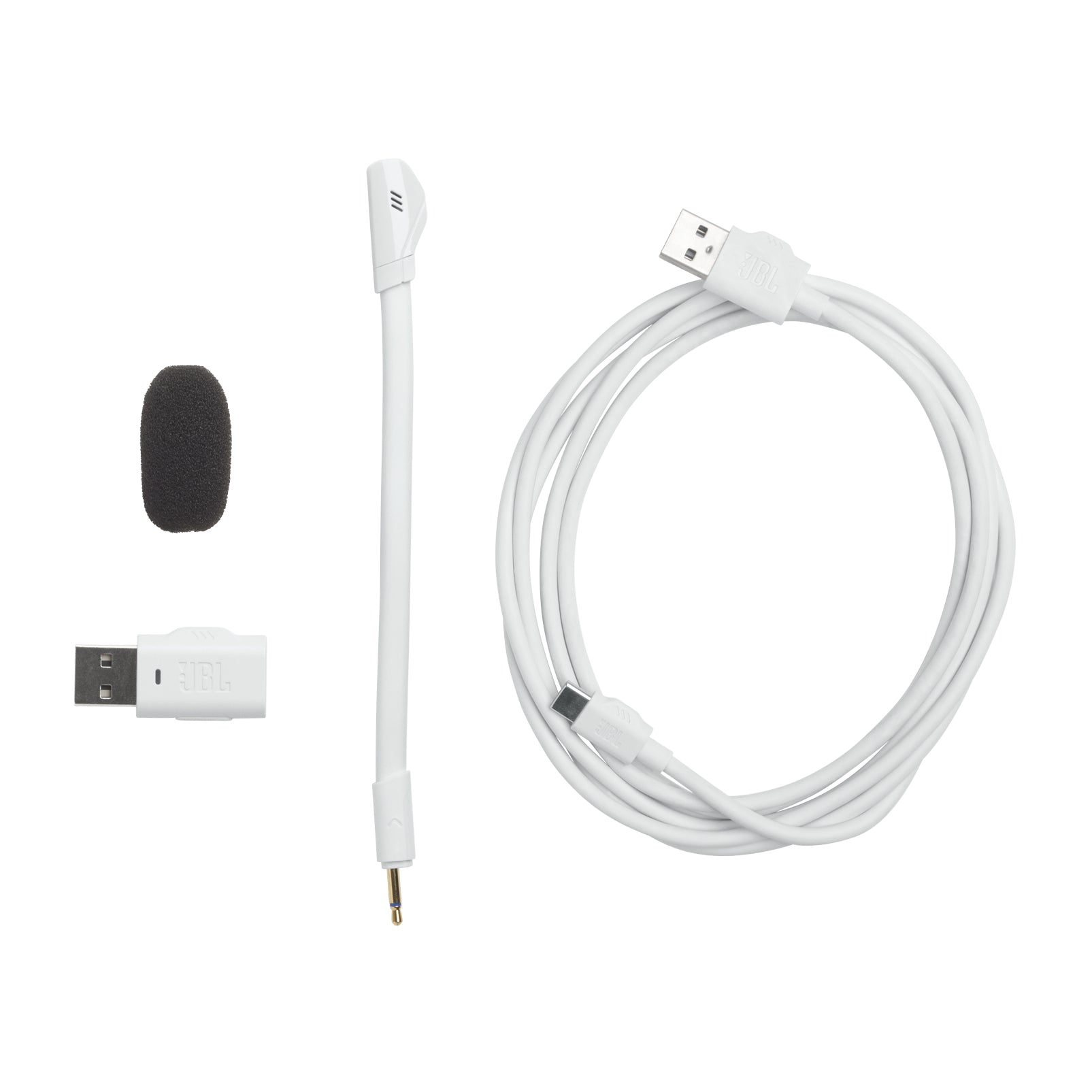 JBL Quantum 360P - Auricular - tamaño completo - Bluetooth/radiofrecuencia de 24 GHz - inalámbrico - blanco