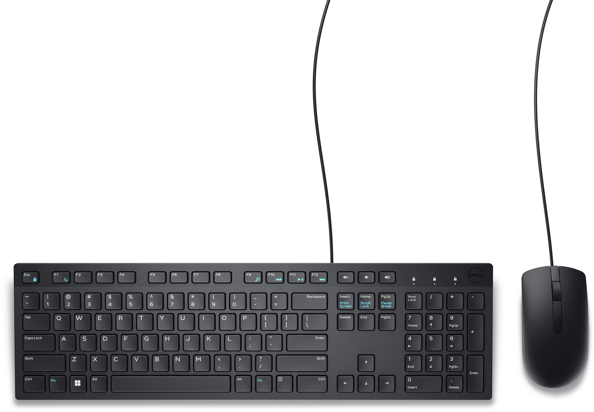 Dell - KM300C - Keyboard and mouse set - Spanish - Wired - USB - Black Guatemala