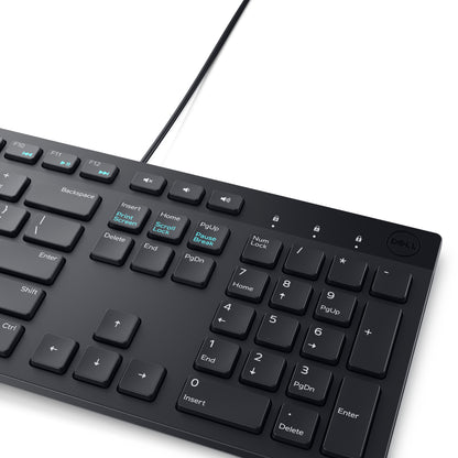 Dell - KM300C - Keyboard and mouse set - Spanish - Wired - USB - Black Guatemala