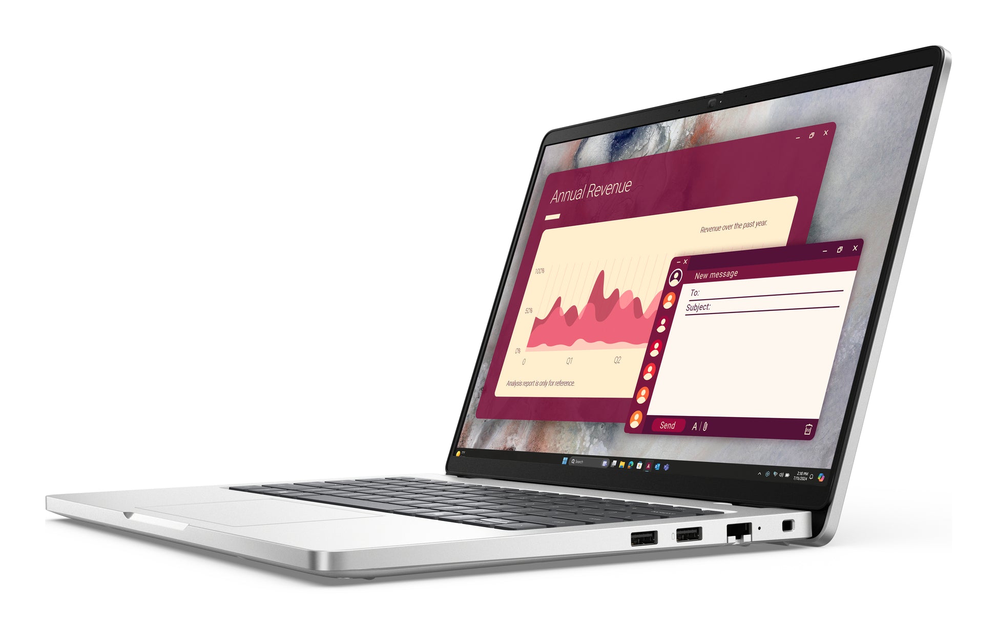 Dell Pro - Notebook - 14" - Intel Core Ultra 7 255U / 5.2 GHz - 16 GB - DDR5 SDRAM - 512 GB - Integrated Intel Graphics - Windows 11 Pro - 3-year warranty Guatemala