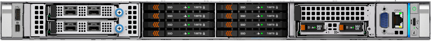 Dell - Server - Rack-mountable - Intel Xeon 6505P - DDR5 SDRAM - 480 GB Hard Drive Capacity - R470 Guatemala