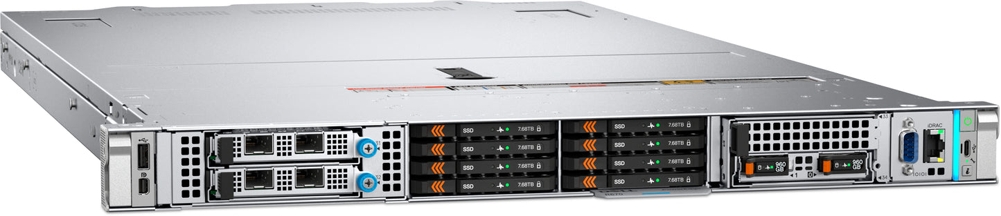 Dell - Server - Rack-mountable - Intel Xeon 6505P - DDR5 SDRAM - 480 GB Hard Drive Capacity - R470 Guatemala