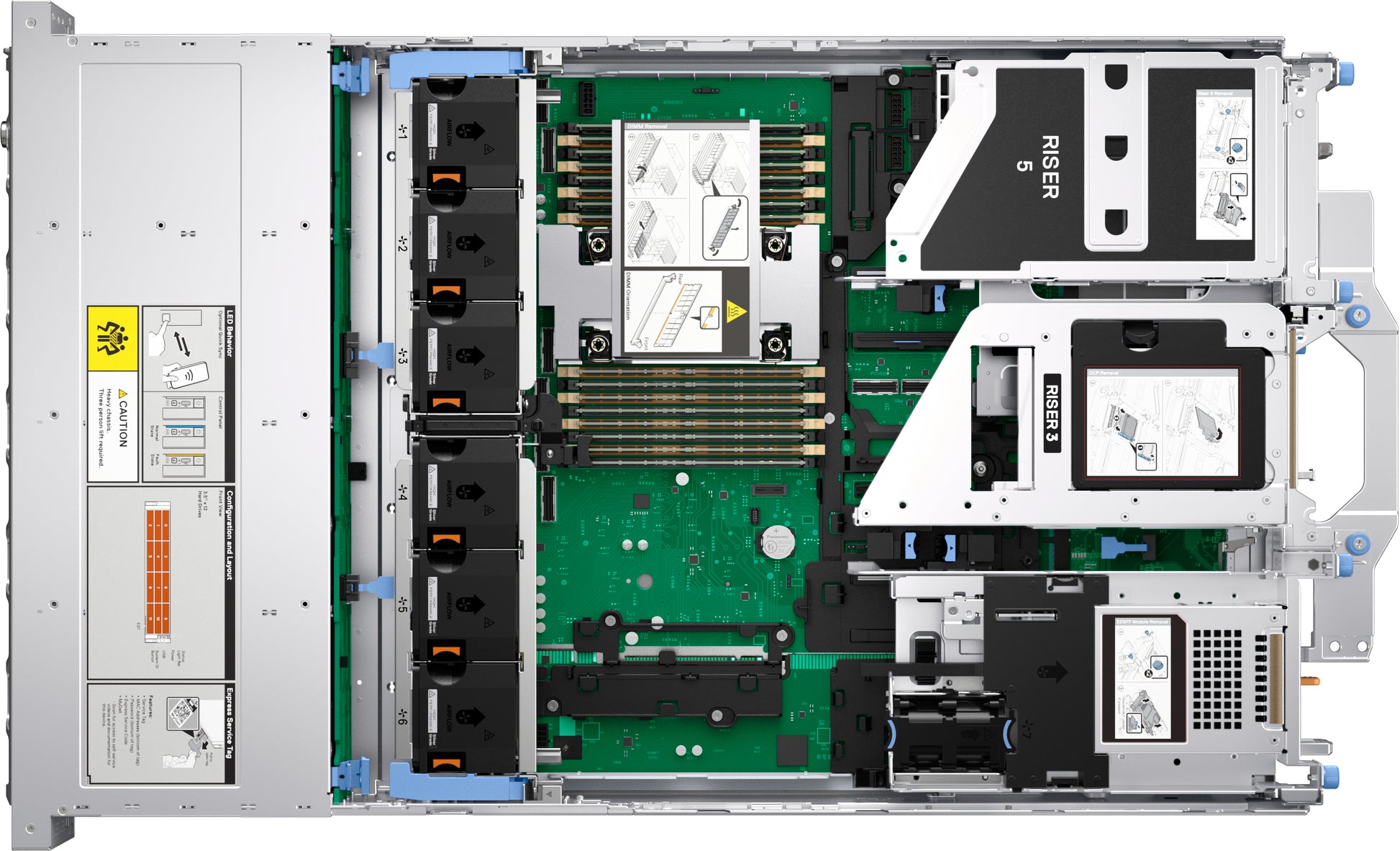 Dell - Server - Rack-mountable - Intel Xeon 6511P - DDR5 SDRAM - 2 TB Hard Drive Capacity - R570 Guatemala