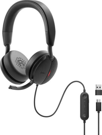 Dell - WH5024-DWW - Headset - Wired - USB-C - Black Guatemala