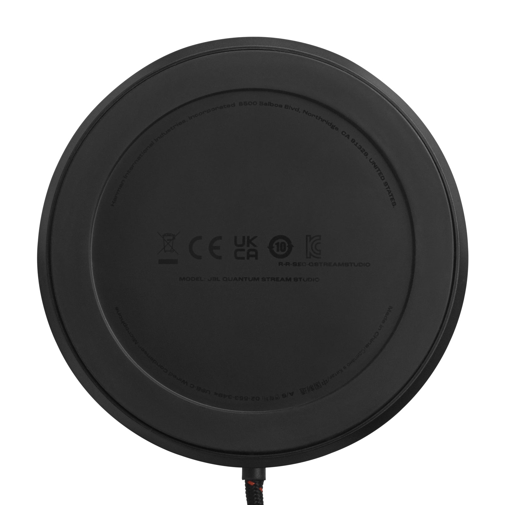 JBL Quantum Stream Studio - Micrófono - Cableado - USB - negro
