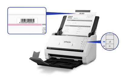 Epson DS-530 II - Escáner de documentos - hasta 35 ppm/70 ipm1 impresión a doble cara en 1 pasada - ADF 50 páginas - 600dpi - 27g/m2-413g/m2 - TWAIN / ISIS - Ciclo de trabajo diario 4000 páginas - USB 3.0 - Windows / macOS - 1 año de garantía Guatemala