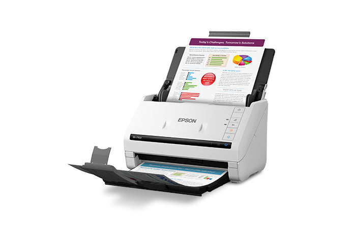 Epson DS-770 II - Escáner de documentos - Sensor de imagen de contacto (CIS) - a dos caras - 216 x 6096 mm - 600 ppp x 600 ppp - hasta 45 ppm (mono) / hasta 45 ppm (color) - Alimentador automático de documentos (ADF) (100 hojas) Guatemala