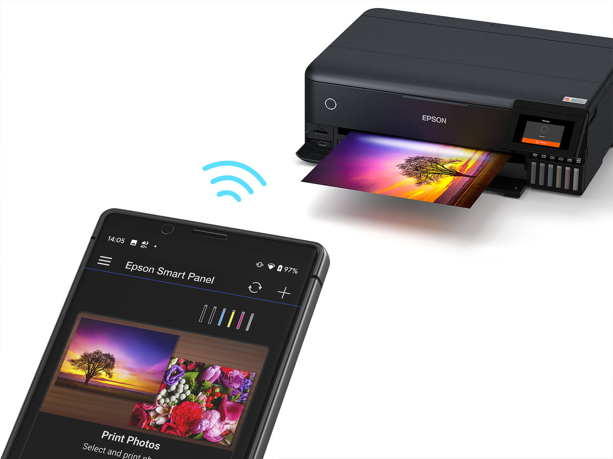 Epson EcoTank L8180 - Impresora multifunción - color - chorro de tinta - A3 (material) - hasta 16 ppm (impresión) - 100 hojas - USB 2.0 LAN Wi-Fi(n) Guatemala