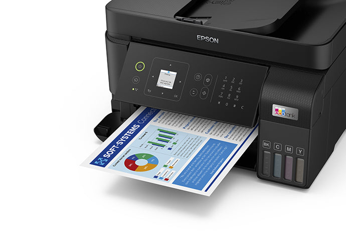 Epson L5590 - Impresora / Copiadora / Fax - Wi-Fi / Ethernet 10 Base-T/100 Base-TX/1000 Base-T - Latin AIO Guatemala