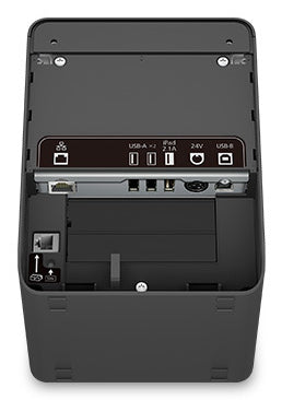 Epson OmniLink TM-L100 - Impresora de recibos - línea térmica - rollo 8 cm - 203 x 203 ppp - hasta 170 mm/segundo - serial USB LAN - cortador - negro Epson Guatemala