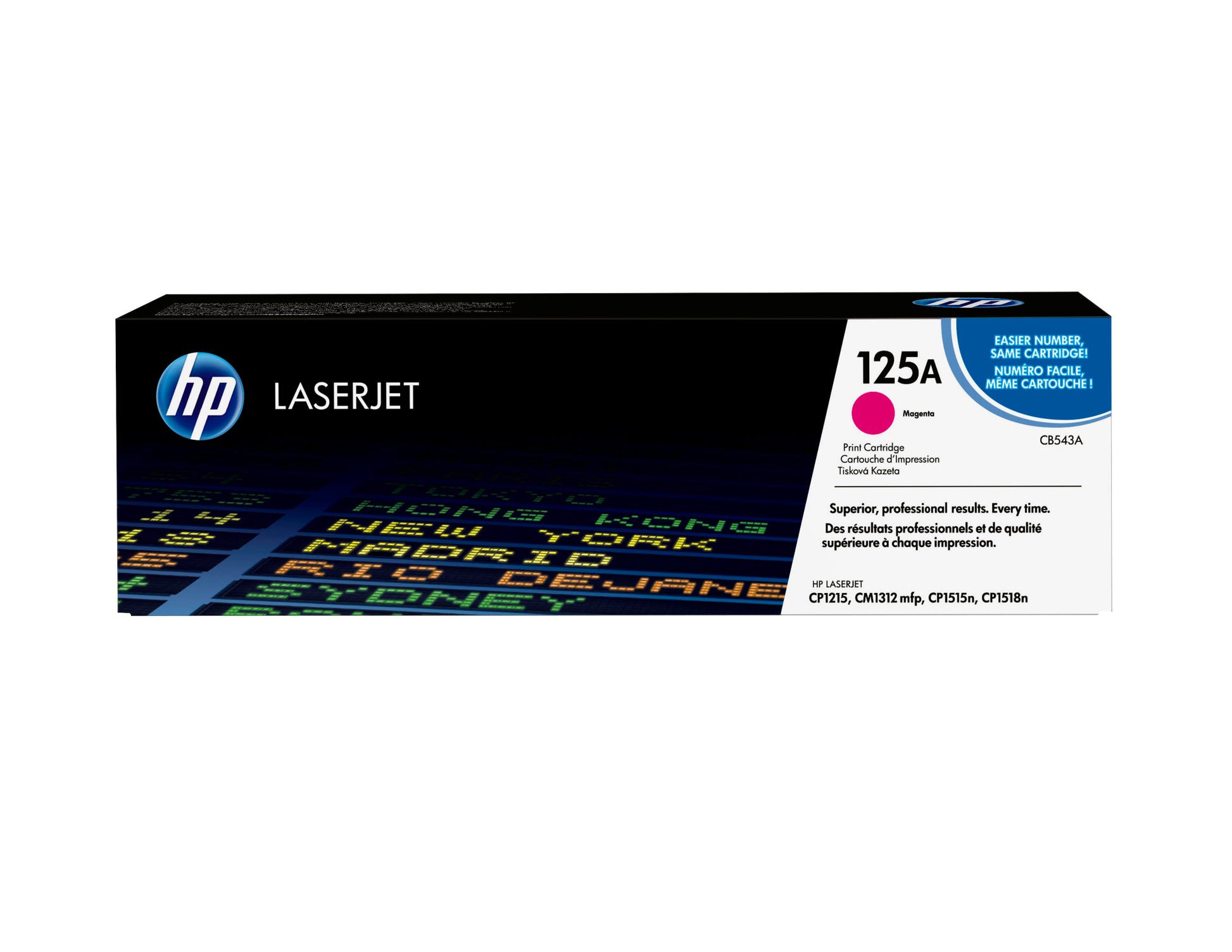 HP 125A - Magenta - original - LaserJet - cartucho de tóner (CB543A) - para Color LaserJet CM1312 MFP CP1215 CP1217 CP1515n CP1518ni Guatemala