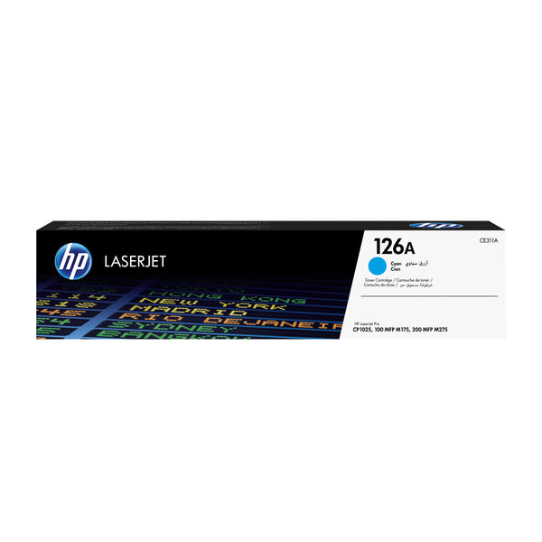 HP 126A - Cián - original - LaserJet - cartucho de tóner (CE311A) - para Color LaserJet Pro CP1025 LaserJet Pro MFP M175 TopShot LaserJet Pro M275 Guatemala