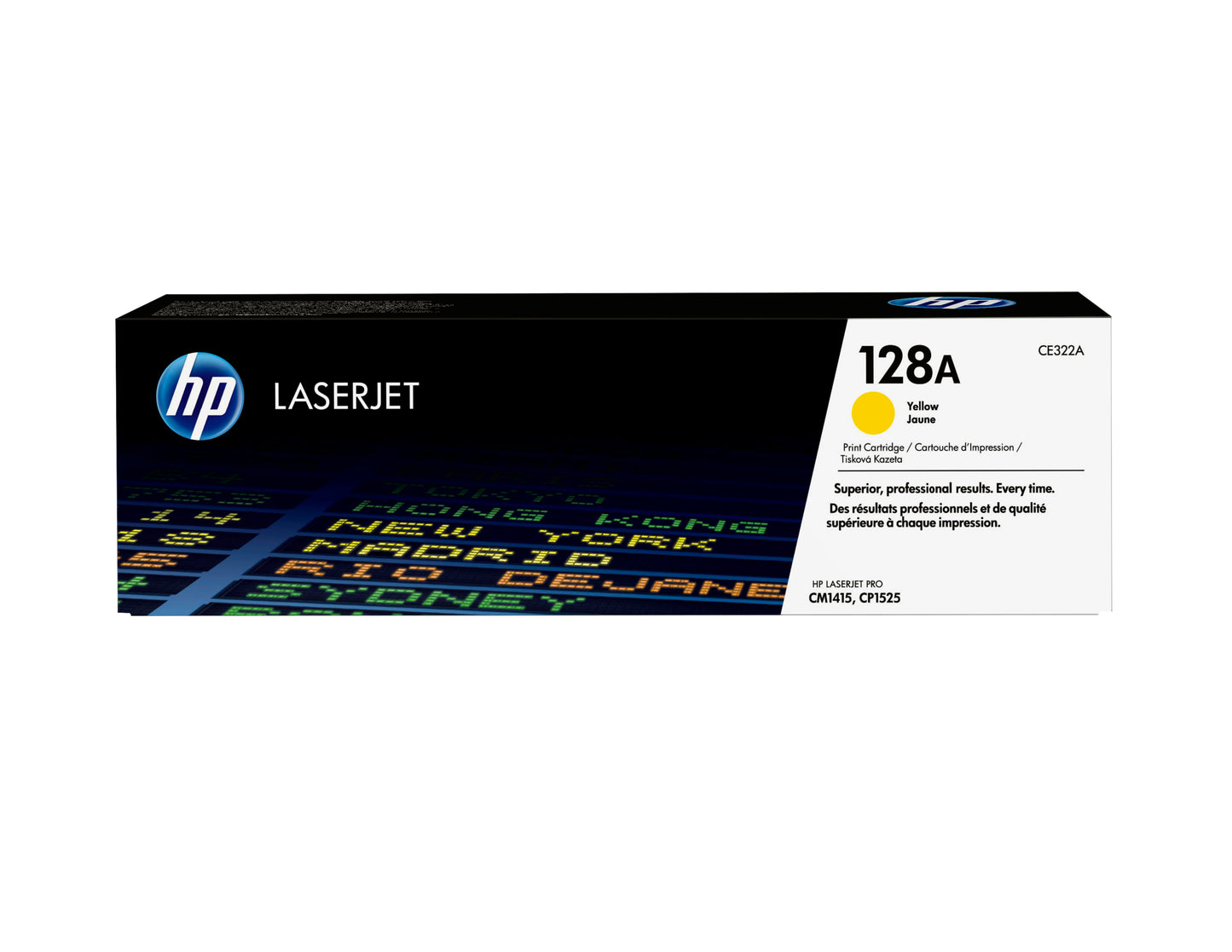 HP 128A - Amarillo - original - LaserJet - cartucho de tóner (CE322A) - para Color LaserJet Pro CP1525n CP1525nw LaserJet Pro CM1415fn CM1415fnw Guatemala