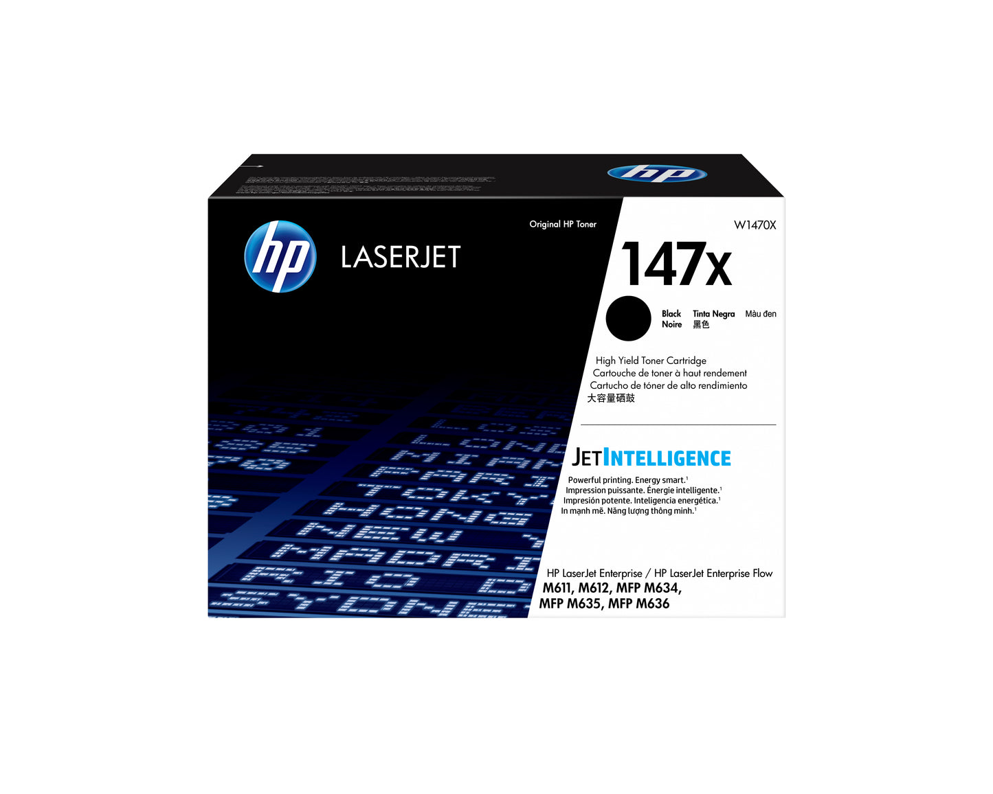 HP 147X - Alto rendimiento - negro - original - LaserJet - cartucho de tóner (W1470X) - para LaserJet Enterprise MFP M634 MFP M637 LaserJet Enterprise Flow MFP M634 MFP M635 Guatemala