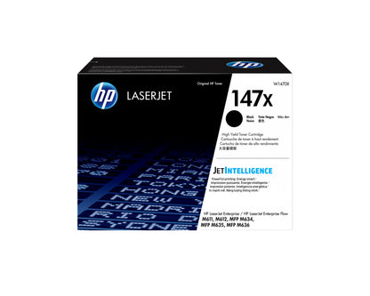 HP 147X - Alto rendimiento - negro - original - LaserJet - cartucho de tóner (W1470X) - para LaserJet Enterprise MFP M634 MFP M637 LaserJet Enterprise Flow MFP M634 MFP M635 Guatemala