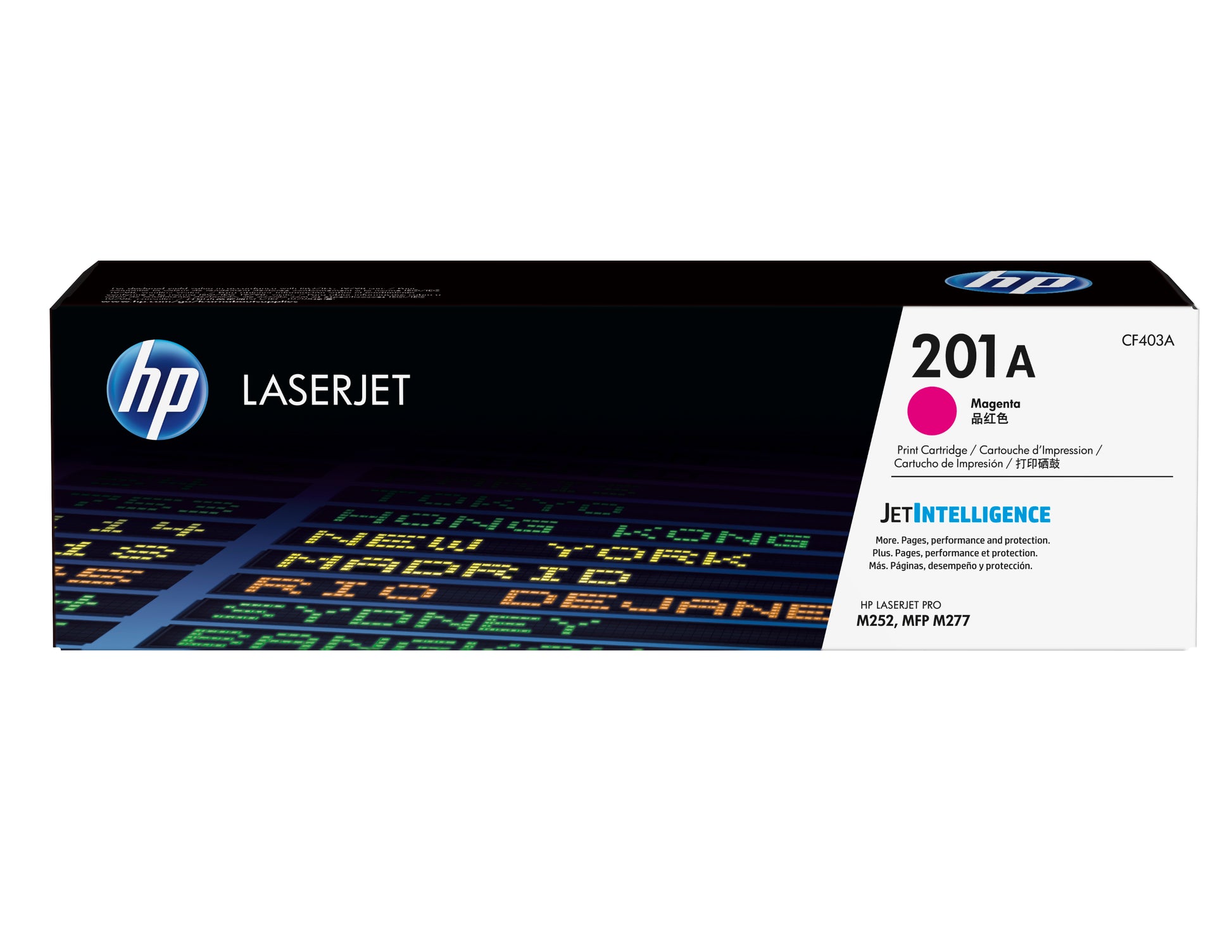 HP 201A - Magenta - original - LaserJet - cartucho de tóner (CF403A) - para Color LaserJet Pro M252dn M252dw M252n MFP M277c6 MFP M277dw MFP M277n Guatemala