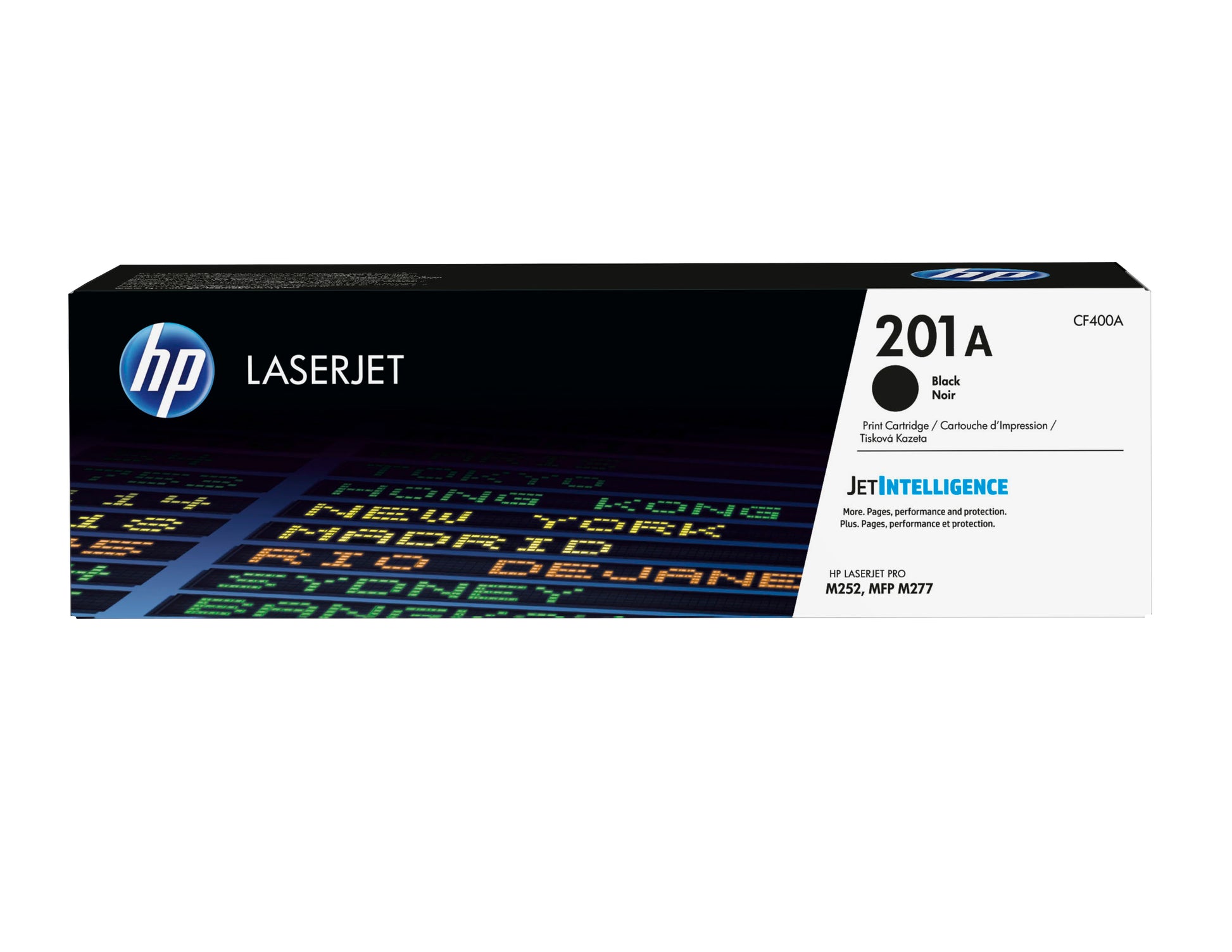 HP 201A - Negro - original - LaserJet - cartucho de tóner (CF400A) - para Color LaserJet Pro M252dn M252dw M252n MFP M277c6 MFP M277dw MFP M277n Guatemala