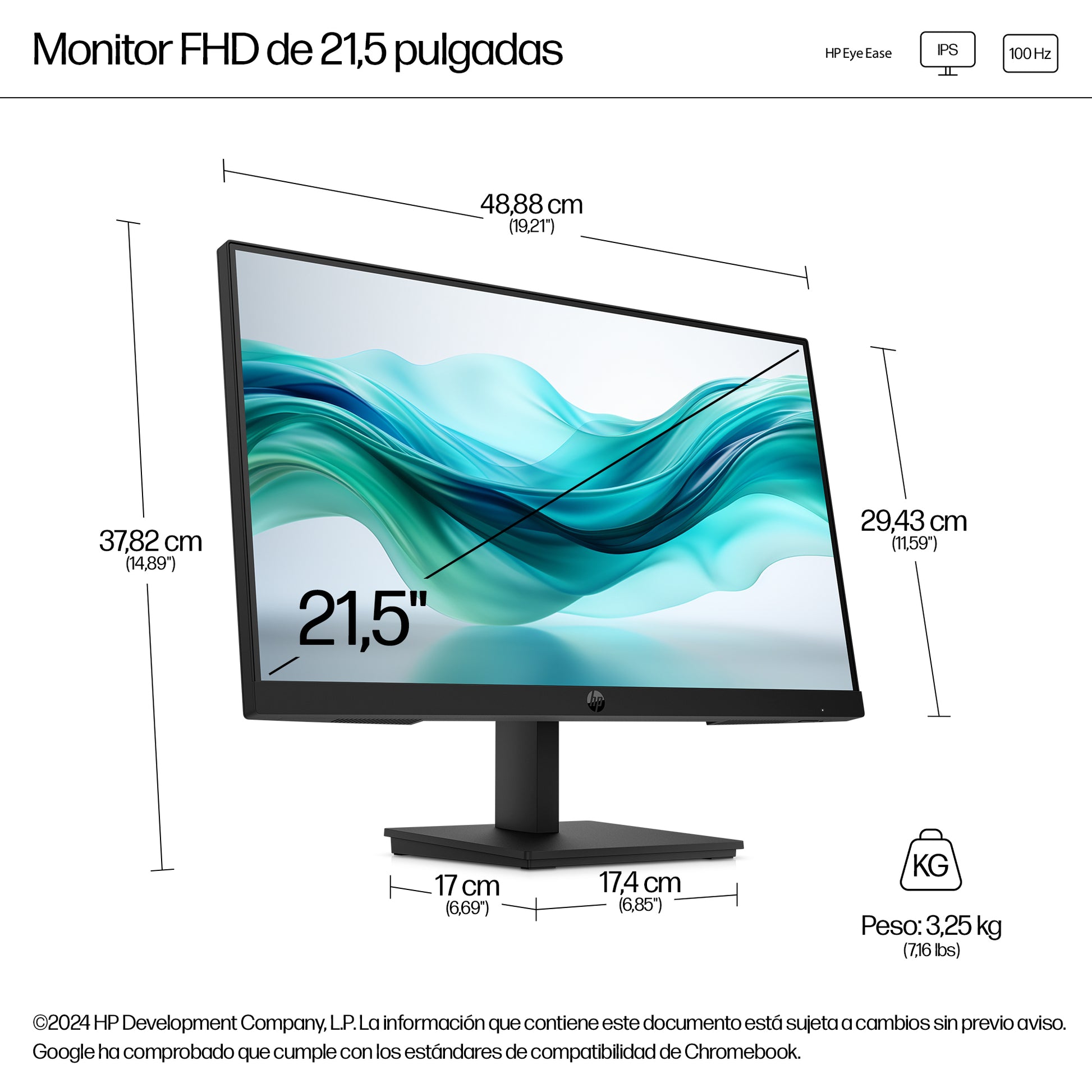 HP - 21.5" - Serie 3 Pro 322pf Guatemala