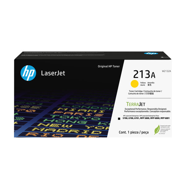 HP 213A - Amarillo - original - LaserJet - cartucho de tóner (W2132A) - para Color LaserJet Enterprise 5700dn 6700dn MFP 5800dn MFP 6800dn Guatemala