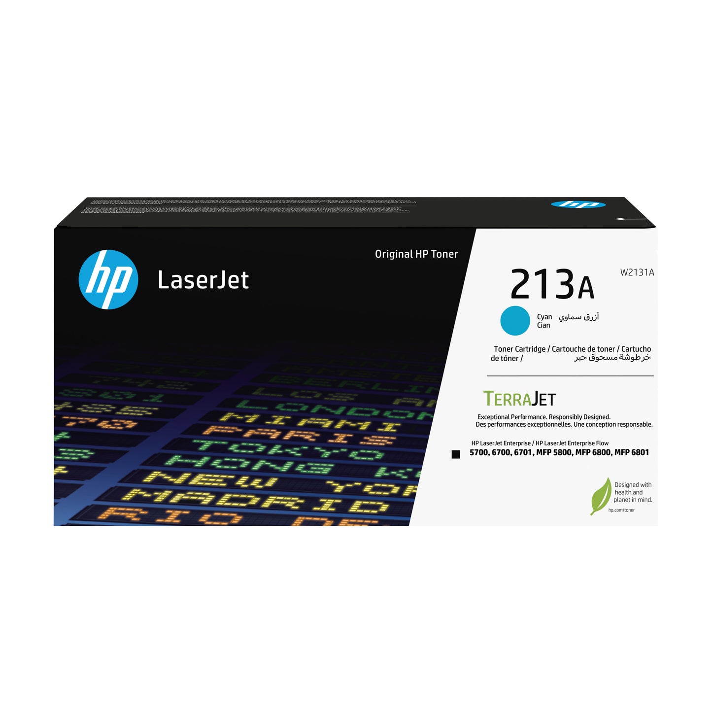 HP 213A - Cián - original - LaserJet - cartucho de tóner (W2131A) - para Color LaserJet Enterprise 5700dn 6700dn MFP 5800dn MFP 6800dn Guatemala